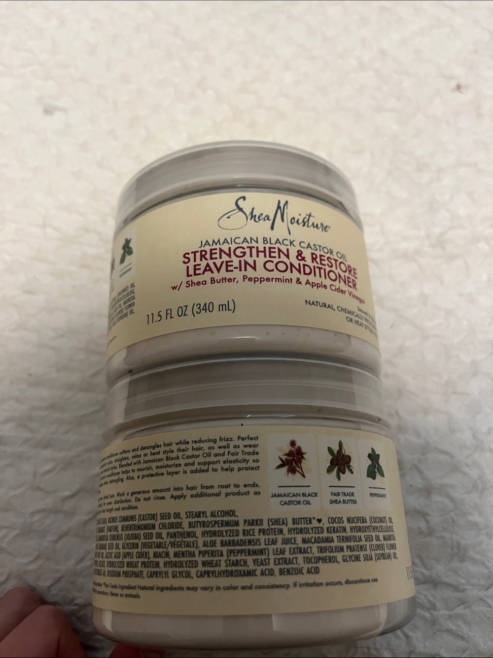 NWT Shea Moisture Leave in Conditioners Castor Oil